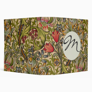 William Morris Golden Lily Antique Floral Pattern Binder