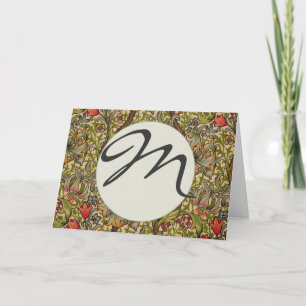 William Morris Golden Lily Antique Note Card