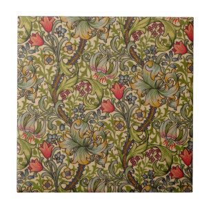 William Morris Golden Lily Antique Tile