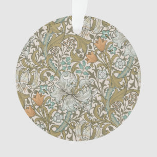 William Morris Golden Lily Bleu Or Classique