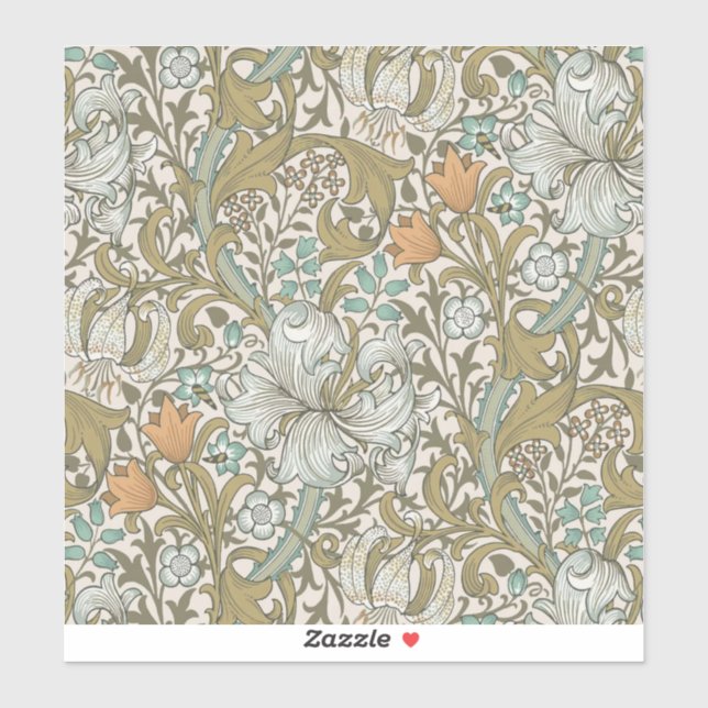 William Morris Golden Lily Blue Gold Classic (Sheet)