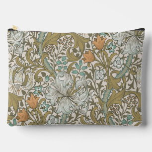 William Morris Golden Lily Blue Gold Classic Accessory Pouch
