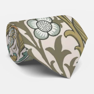 William Morris Golden Lily Blue Gold Classic Tie