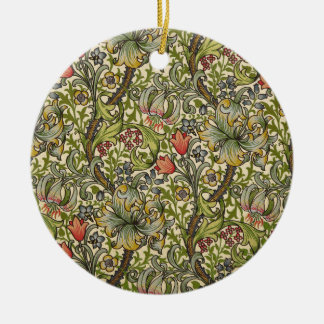 William Morris Golden Lily Ceramic Ornament