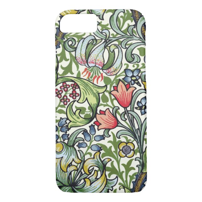 William Morris Golden Lily Floral Chintz Pattern Case-Mate iPhone Case (Back)