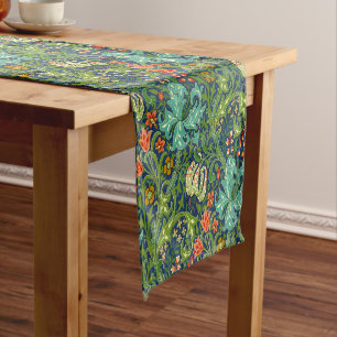 William Morris Golden Lily Floral Pattern Short Table Runner