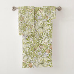 William Morris Golden Lily Garden Flower Classic Bath Towel Set