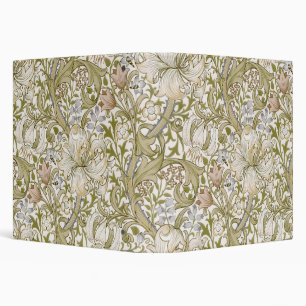 William Morris Golden Lily Garden Flower Classic Binder