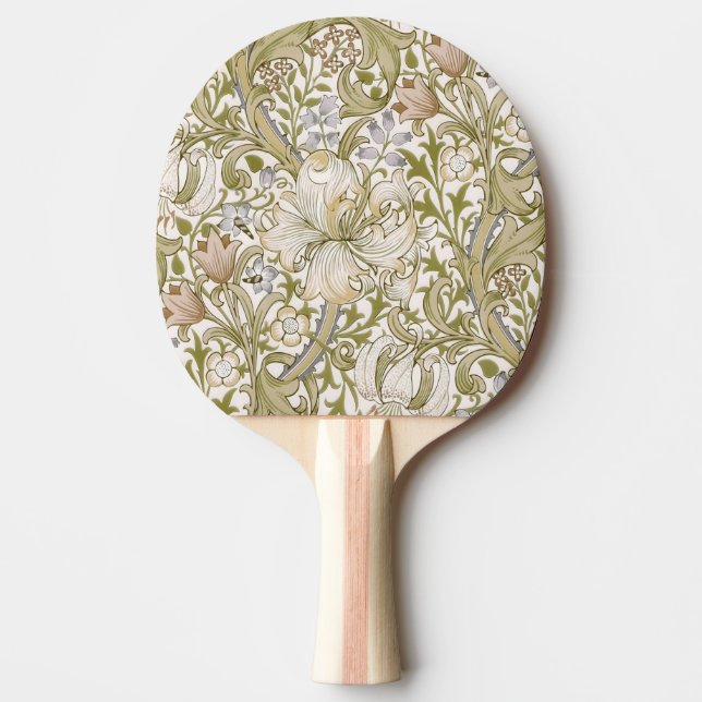 William Morris Golden Lily Garden Flower Classic Ping Pong Paddle (Front)