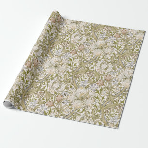 William Morris Golden Lily Garden Flower Classic Wrapping Paper
