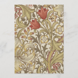 William Morris Golden Lily Invitation