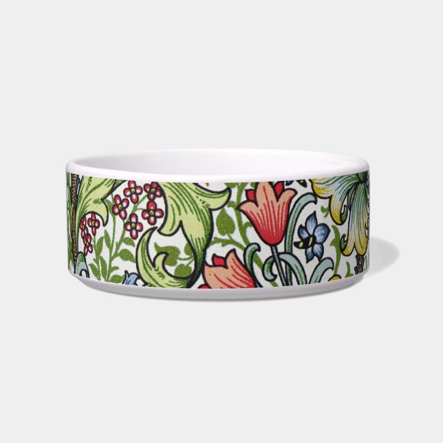 William Morris Golden Lily Pattern Arts and Crafts Bowl (Front)