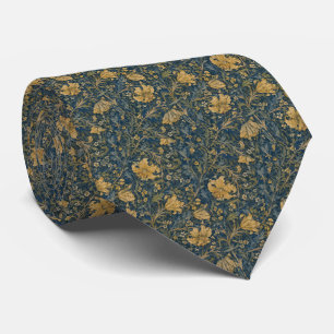William Morris Golden Lily Pattern Tie