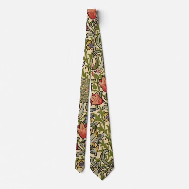 William Morris Golden Lily Tie (Back)
