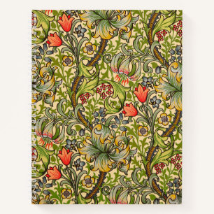 William Morris Golden Lily Vintage Floral Design Notebook
