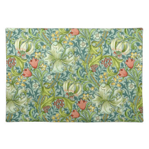 William Morris Golden Lily Vintage Floral Design Placemat