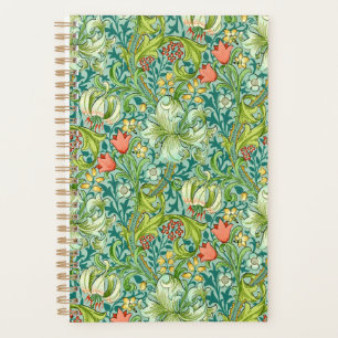 William Morris Golden Lily Vintage Floral Design Planner