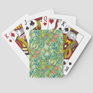 William Morris Golden Lily Vintage Floral Design Playing Cards