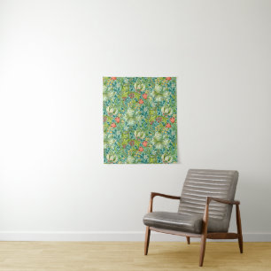 William Morris Golden Lily Vintage Floral Design Tapestry