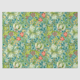 William Morris Golden Lily Vintage Floral Design Tissue Paper