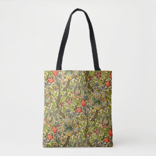 William Morris Golden Lily Vintage Floral Design Tote Bag