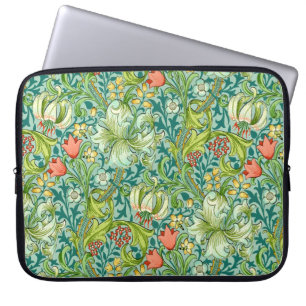 William Morris Golden Lily Vintage Pattern Laptop Sleeve
