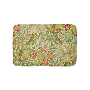 William Morris Golden Lily Vintage Pre-Raphaelite Bath Mat