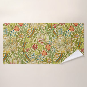 William Morris Golden Lily Vintage Pre-Raphaelite Bath Towel