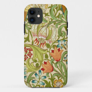 William Morris Golden Lily Vintage Pre-Raphaelite iPhone 11 Case