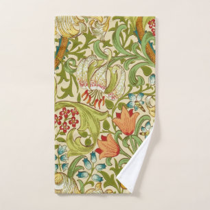 William Morris Golden Lily Vintage Pre-Raphaelite Hand Towel