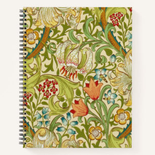 William Morris Golden Lily Vintage Pre-Raphaelite Notebook