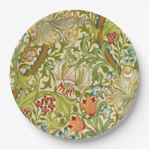 William Morris Golden Lily Vintage Pre-Raphaelite Paper Plate