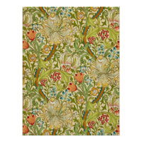 William Morris Golden Lily Vintage Pre-Raphaelite