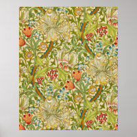 William Morris Golden Lily Vintage Pre-Raphaelite
