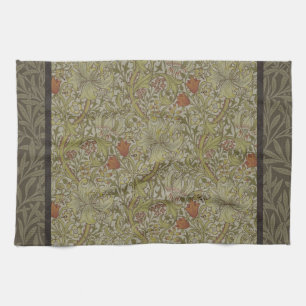 William Morris Golden Lily Willow Bough Pattern Kitchen Towel