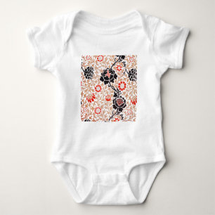 William Morris Grafton Botanic Art Design Baby Bodysuit