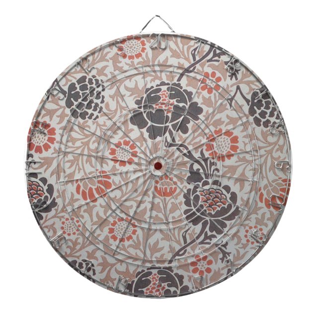 William Morris Grafton Botanic Art Design Dartboard (Front)