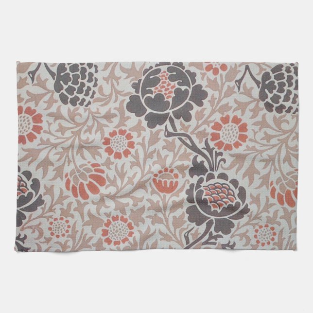 William Morris Grafton Botanic Art Design Kitchen Towel (Horizontal)