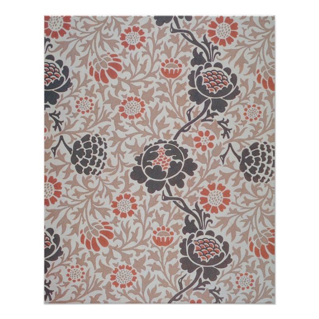 William Morris Grafton Botanic Art Design Poster (Front)