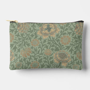 William Morris Grafton Floral Pattern Sage Green Accessory Pouch