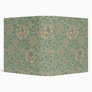 William Morris Grafton Floral Pattern Sage Green Binder