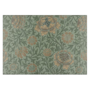 William Morris Grafton Floral Pattern Sage Green Cutting Board