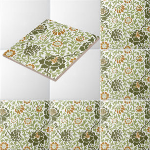 William Morris Grafton Floral Pattern Tile