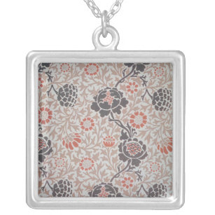 William Morris Grafton Flower Design Silver Plated Necklace