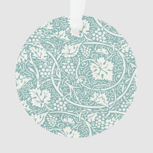 William Morris Grape Motif Turquoise Turquoise (devant)