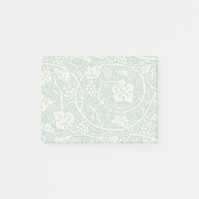 William Morris Grape Pattern Teal Turquoise Post-it Notes (Front)