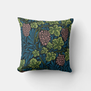 William Morris Grape Vines Throw Pillow