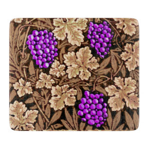 William Morris Grapevine, Brown and Purple Cutting Board