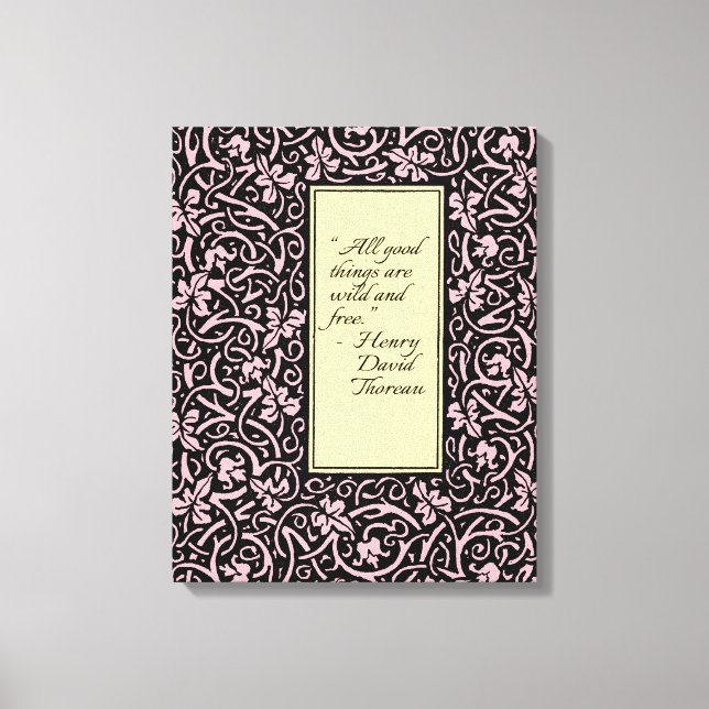 William Morris Grapevine Vine Leaf Pattern Canvas Print (Front)