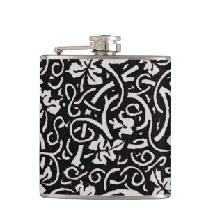 William Morris Grapevine Vine Leaf Pattern Hip Flask